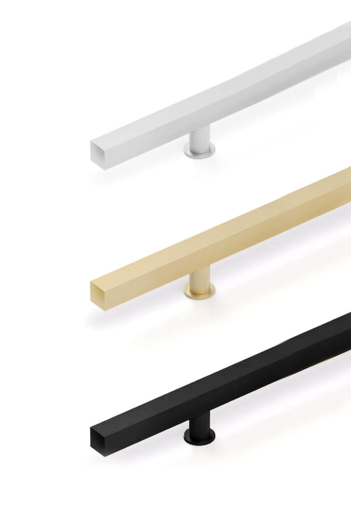 Square Handle Rod Modern Entry Doors