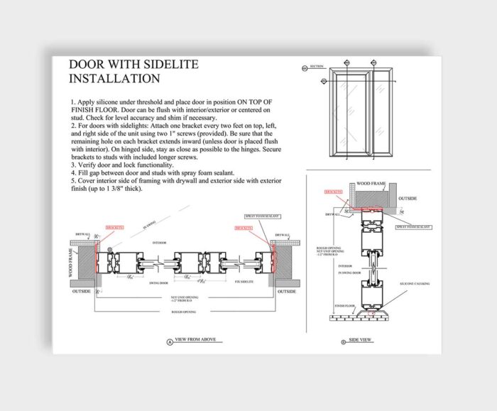 Modern Entry Doors Installation Guides