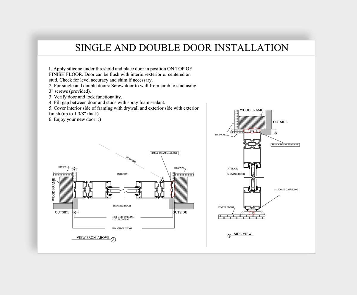 Modern Entry Doors Installation Guides